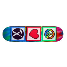 Frieden, Liebe, Tischler Personalisiertes Skateboard