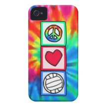 Frieden, Liebe, Volleyball iPhone 4 Hülle