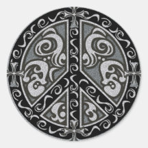 FRIEDEN (RUND) STICKER