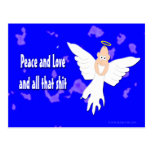 Frieden und Liebe und dieses ganzes S *** Postkarte