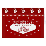 FRIEDENS (ROTE) Las Vegas-Weihnachtskarte