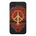Friedensbaum, -ROT und -SCHWARZES iPhone 4 Cover