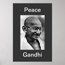 FRIEDENSGANDHI POSTERDRUCKE