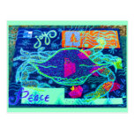 Friedenskrabben-Collage Postkarte