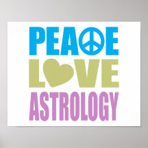 FriedensLiebe-Astrologie Plakat