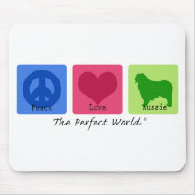 FriedensLiebe-Australier-Schäfer Mousepads