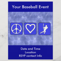FriedensLiebe-Baseball Flyer