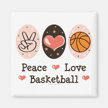 FriedensLiebe-Basketball-Magnet Magnete
