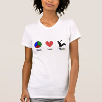FriedensLiebe-Beschluss t-shirts