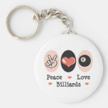 FriedensLiebe-Billard Keychain Schlüsselband