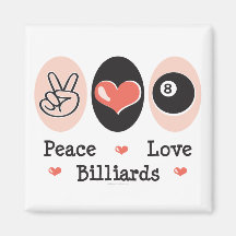 FriedensLiebe-Billard-Magnet