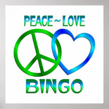 FriedensLiebe BINGO Plakat