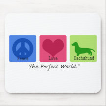 FriedensLiebe-Dackel Mousepad