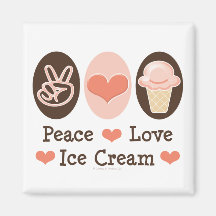 FriedensLiebe-Eiscreme-Magnet