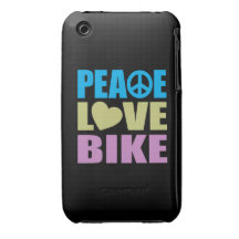FriedensLiebe-Fahrrad iPhone 3 Cover
