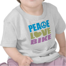 FriedensLiebe-Fahrrad T-shirt
