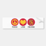 FriedensLiebe Finnland Autosticker