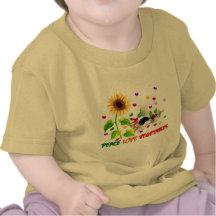 FriedensLiebe-Gemüse Tshirts