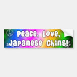 FriedensLiebe-japanische Kinn-Stoßaufkleber Autosticker