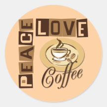 FRIEDENSLiebe-KAFFEE Aufkleber