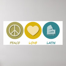 FriedensLiebe-Latein Poster