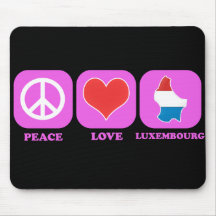 FriedensLiebe Luxemburg Mauspads