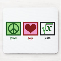 FriedensLiebe-Mathe Mousepads