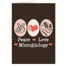 FriedensLiebe-Mikrobiologie-Gruß-Karte