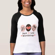 FriedensLiebe-Mikrobiologieraglan-T-Shirt