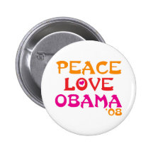 FriedensLiebe Obama Anstecknadelbuttons