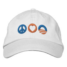 FriedensLiebe Obama Bestickte Baseballmütze