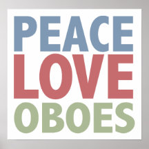 FriedensLiebe Oboes Plakatdruck