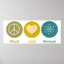 FriedensLiebe-Physik Plakat