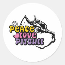 FriedensLiebe Pitbull, Anti-BSL Runde Aufkleber