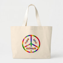 FriedensLiebe REGENBOGEN Einkaufstaschen