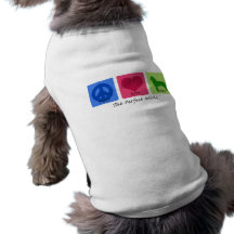 FriedensLiebe-sibirischer Schlittenhund Hund Tshirts