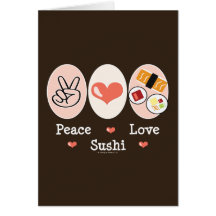 FriedensLiebe-Sushi-Gruß-Karte