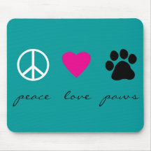 FriedensLiebe-Tatzen Mousepad