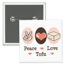 FriedensLiebe-Tofu-Knopf Button