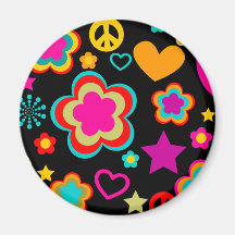 FriedensLiebe u. -alles Girly Magnete