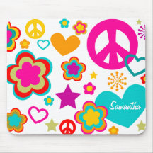 FriedensLiebe u. -alles Girly Mousepad