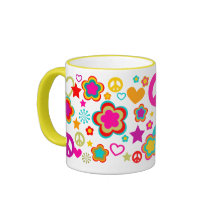 FriedensLiebe u. -alles Girly Tee Tasse