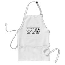 FriedensLiebe und -fußball Schürze