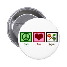 FriedensLiebe vegan Anstecknadel