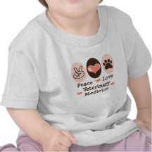 FriedensLiebe-Veterinärmedizin-Baby-T-Shirt