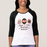 FriedensLiebe-Veterinärmedizinraglan-T-Shirt