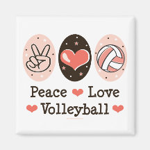 FriedensLiebe-Volleyball-Magnet