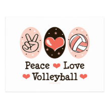 FriedensLiebe-Volleyball-Postkarte