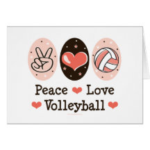 FriedensLiebe-Volleyball-Raum-Mitteilungskarten