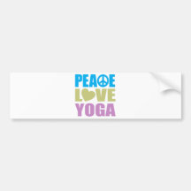 FriedensLiebe-Yoga Autosticker